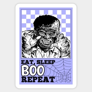 scary vintage halloween monster Sticker